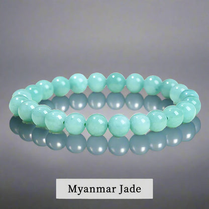 Natural Stone Bead Elastic Bracelets