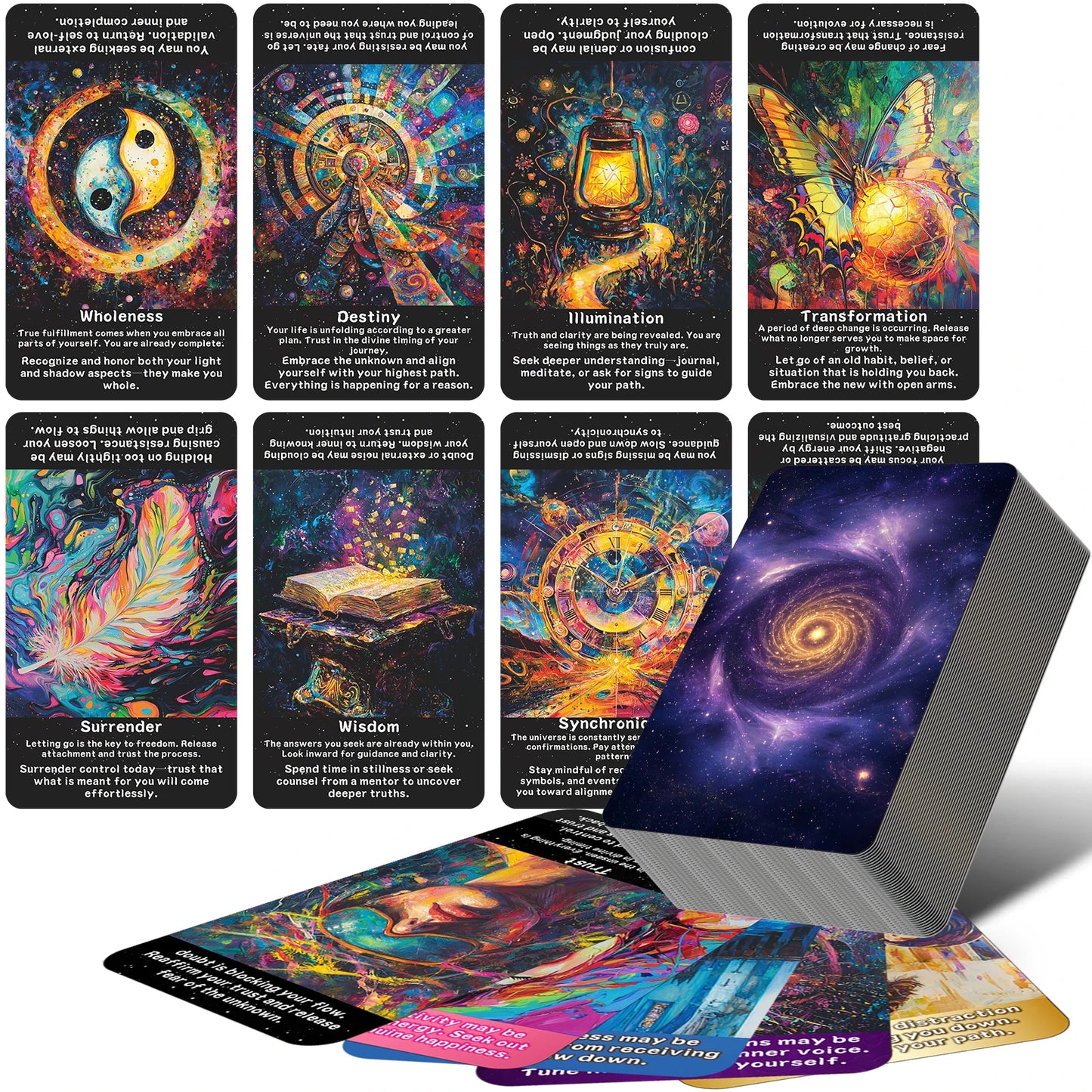 Law of Attraction Oracle Cards: Beginner-Friendly Tarot Cards Deck for Daily Guidance, Energy Alignment, & Soul Growth
