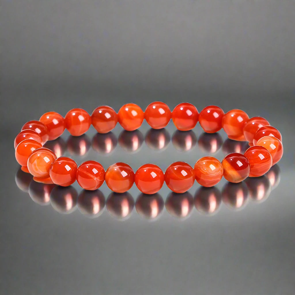Natural Stone Bead Elastic Bracelets