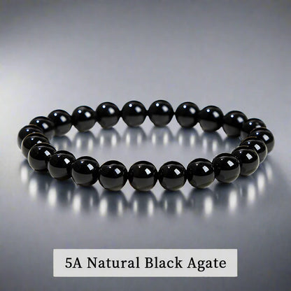 Natural Stone Bead Elastic Bracelets