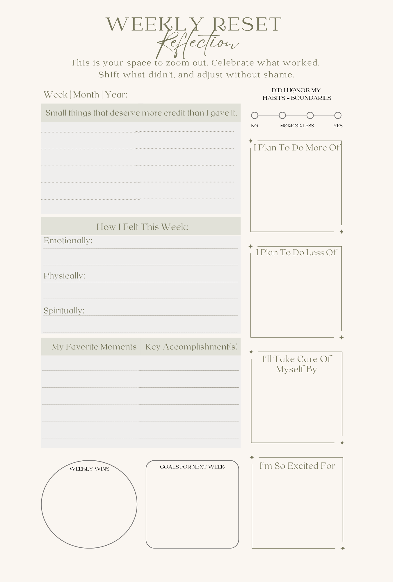 Reset & Radiate Digital Guided Journal (90-Day PDF Download)