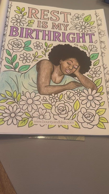 Color Me Empowered: An Adult Coloring Book of Positive Affirmations for Black Women